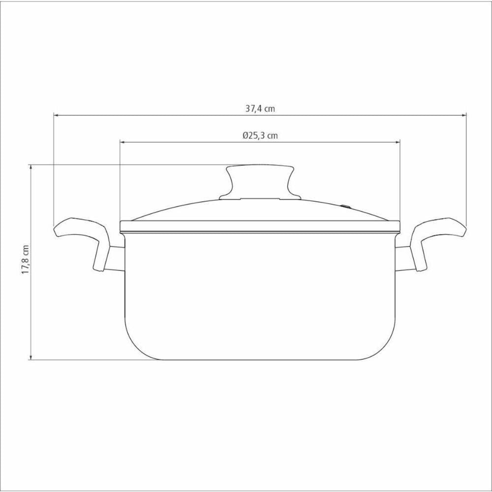Caçarola Em Alumínio Paris Antiaderente Starflon Max 24cm Chumbo Tramontina