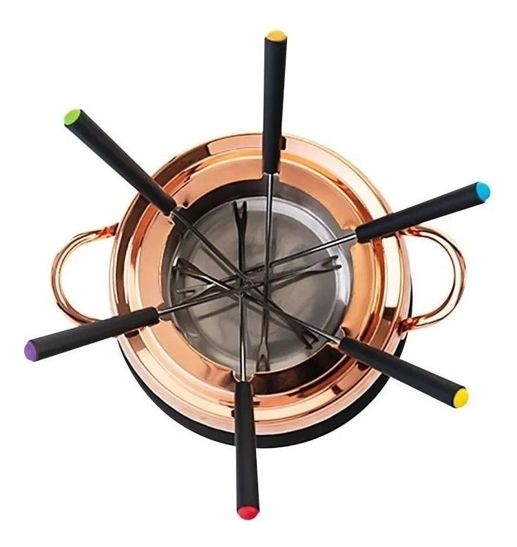 Panela De Fondue Inox Revestido Em Cobre 2l Brinox 1256/100