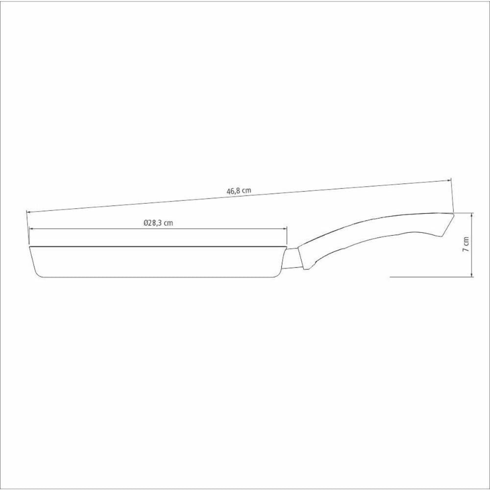Panquequeira Antiaderente 28 Cm Paris Tramontina Cor Vermelho