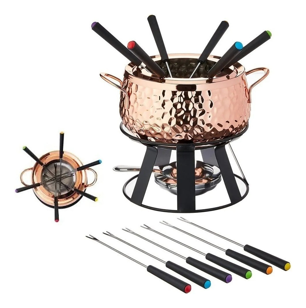 Panela De Fondue Inox Revestido Em Cobre 2l Brinox 1256/100