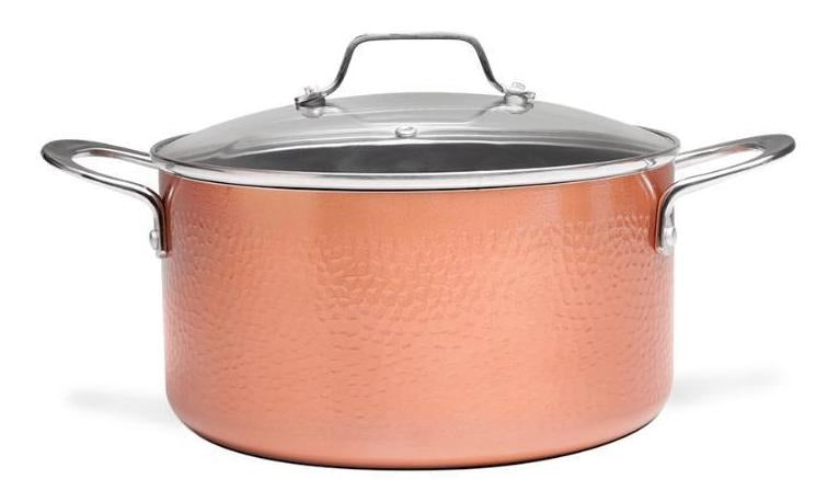 Jogo De Panelas Com Fundo De Indução 4 Peças Copper Brinox Cor Cobre