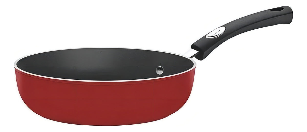 Jogo De Panelas 5 Peças Mônaco Tramontina Com Antiaderente Cor Vermelho