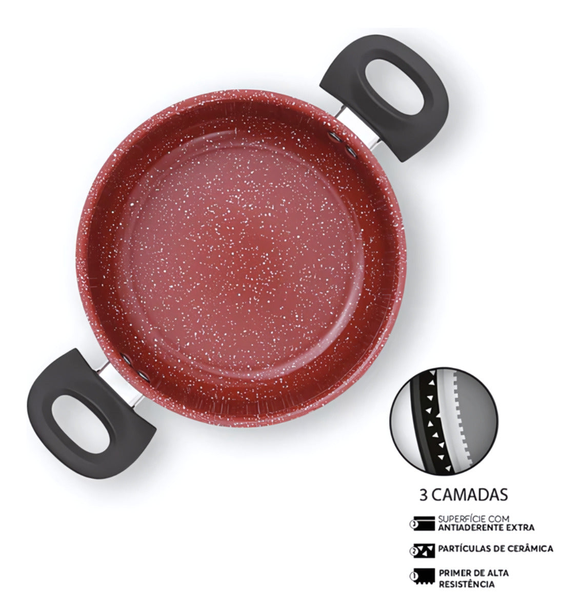 Jogo De 6 Panelas Cerâmicas Antiaderente Life Easy Brinox Cor Valor customizado