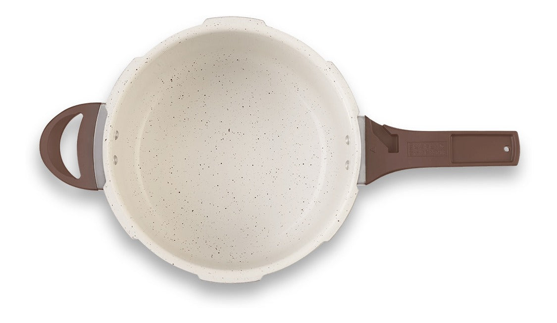 Brinox Pressure Panela de Pressão Revestimento Cerâmica Indução 4,2L cor Vanilla