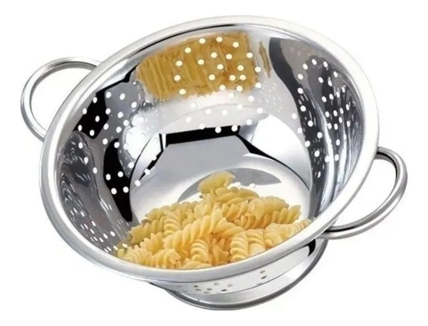 Escorredor De Macarrão Massa Inox Brinox Com Alça Cozinha