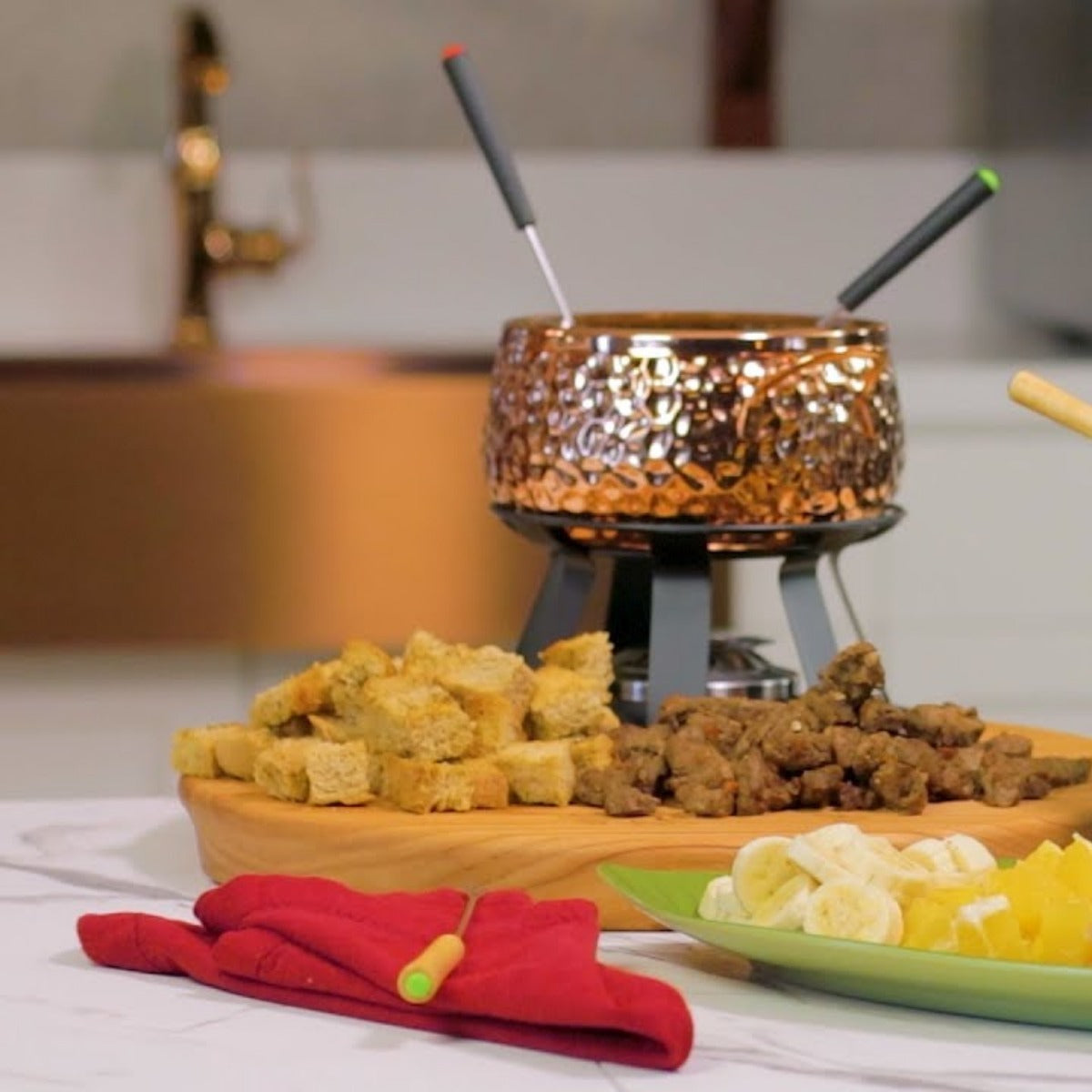 Panela De Fondue Inox Revestido Em Cobre 2l Brinox 1256/100