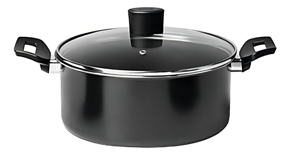 Conjunto Jogo Panela Antiaderente Brinox Preto Ebony 5 Peças