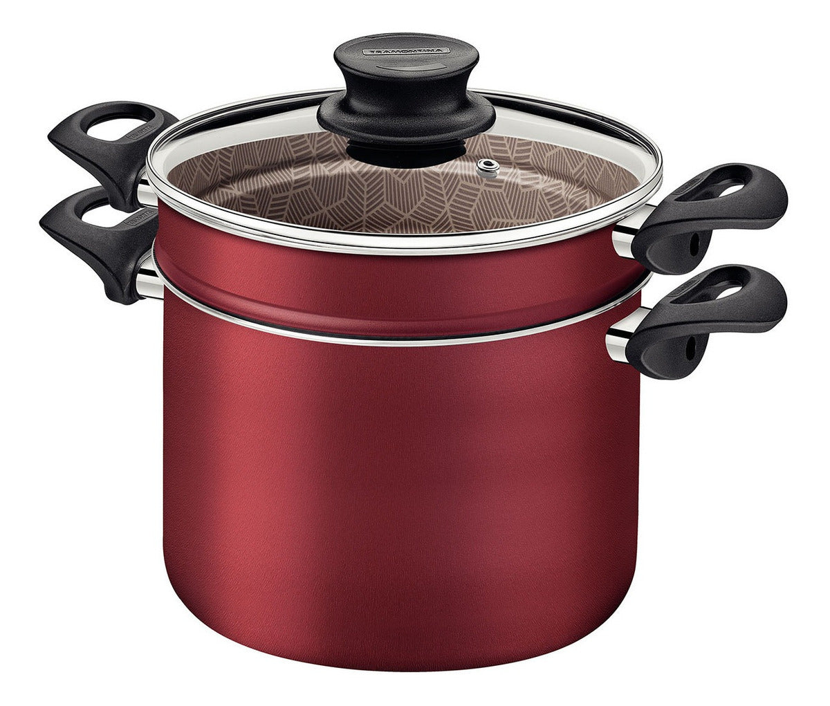 Coze Vapore Tramontina Paris Antiaderente 5,7 Litros 22cm Cor Vermelho