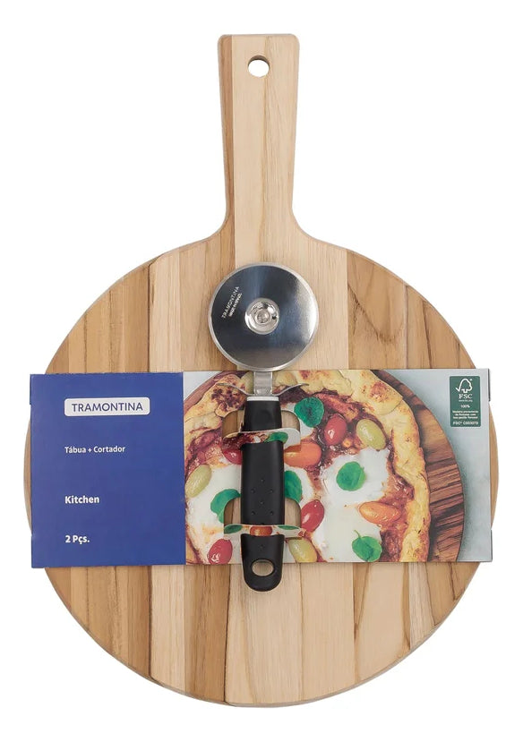 Kit Tábua + Cortador De Pizza Tramontina Fsc
