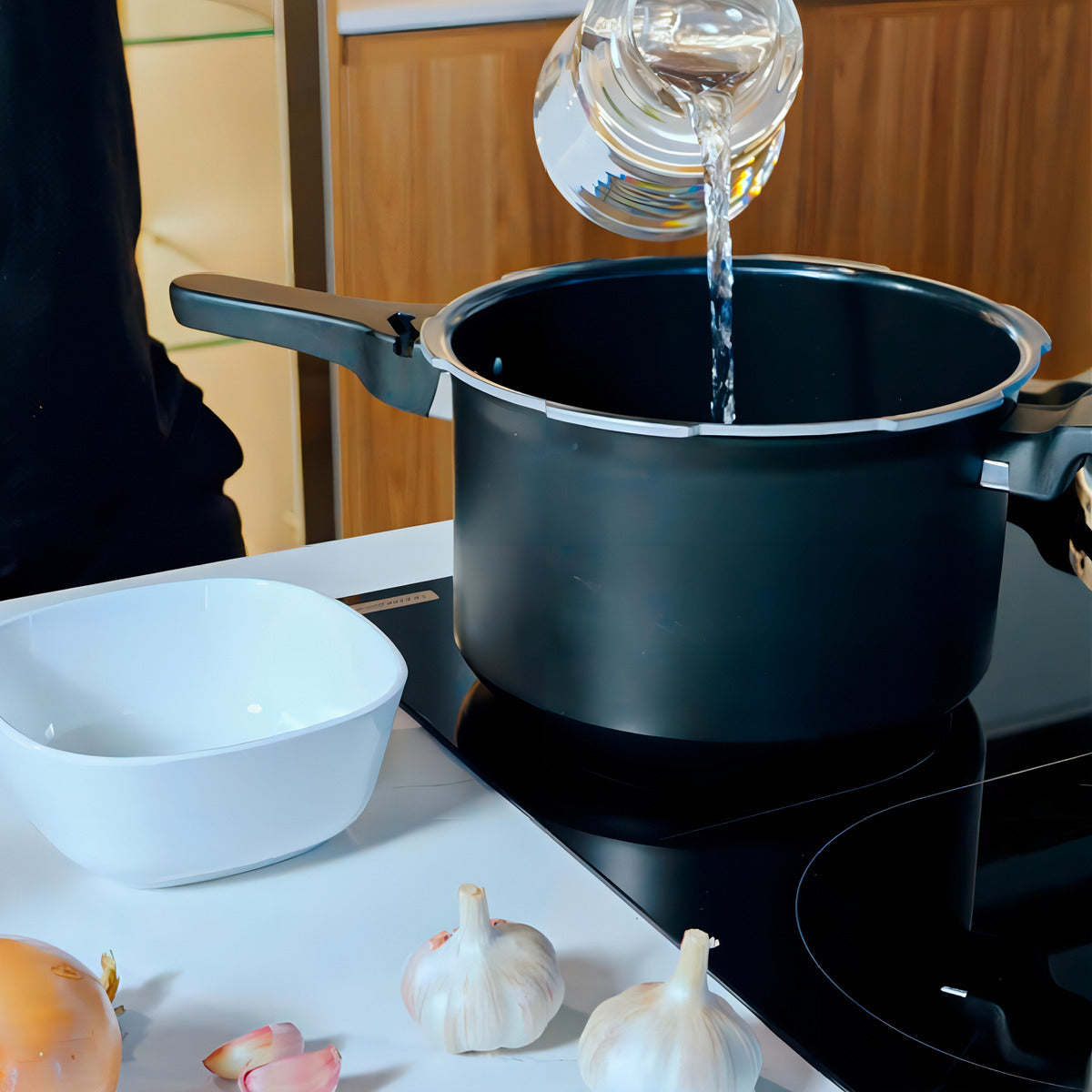 Panela Pressão Fechamento Externo Indução 4,2 Litros Brinox Cor Preto