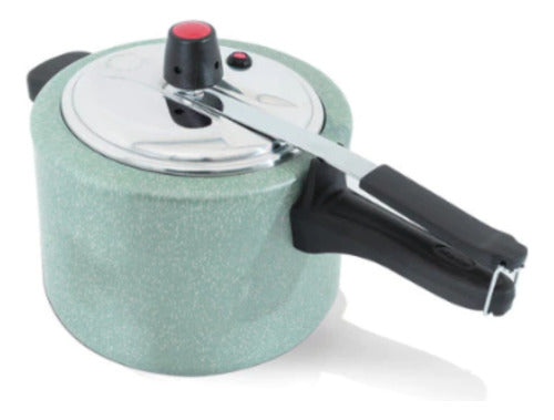 Panela De Pressão Ceramic Life Vapt 4,5l Verde Brinox