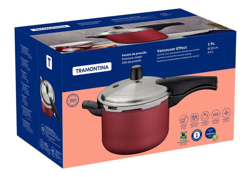 Panela De Pressão Effect 20cm 4,5l Vermelho Tramontina