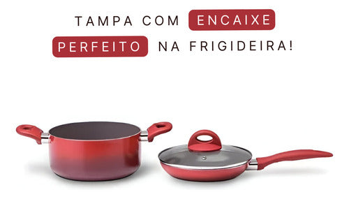 Jogo De Panelas 8 Peças - Ceramic Life Smart Plus Brinox