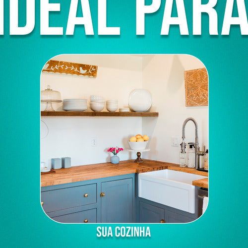 Conjunto Utensílios Cozinha Aço Inox 7 Peças Suporte Grande