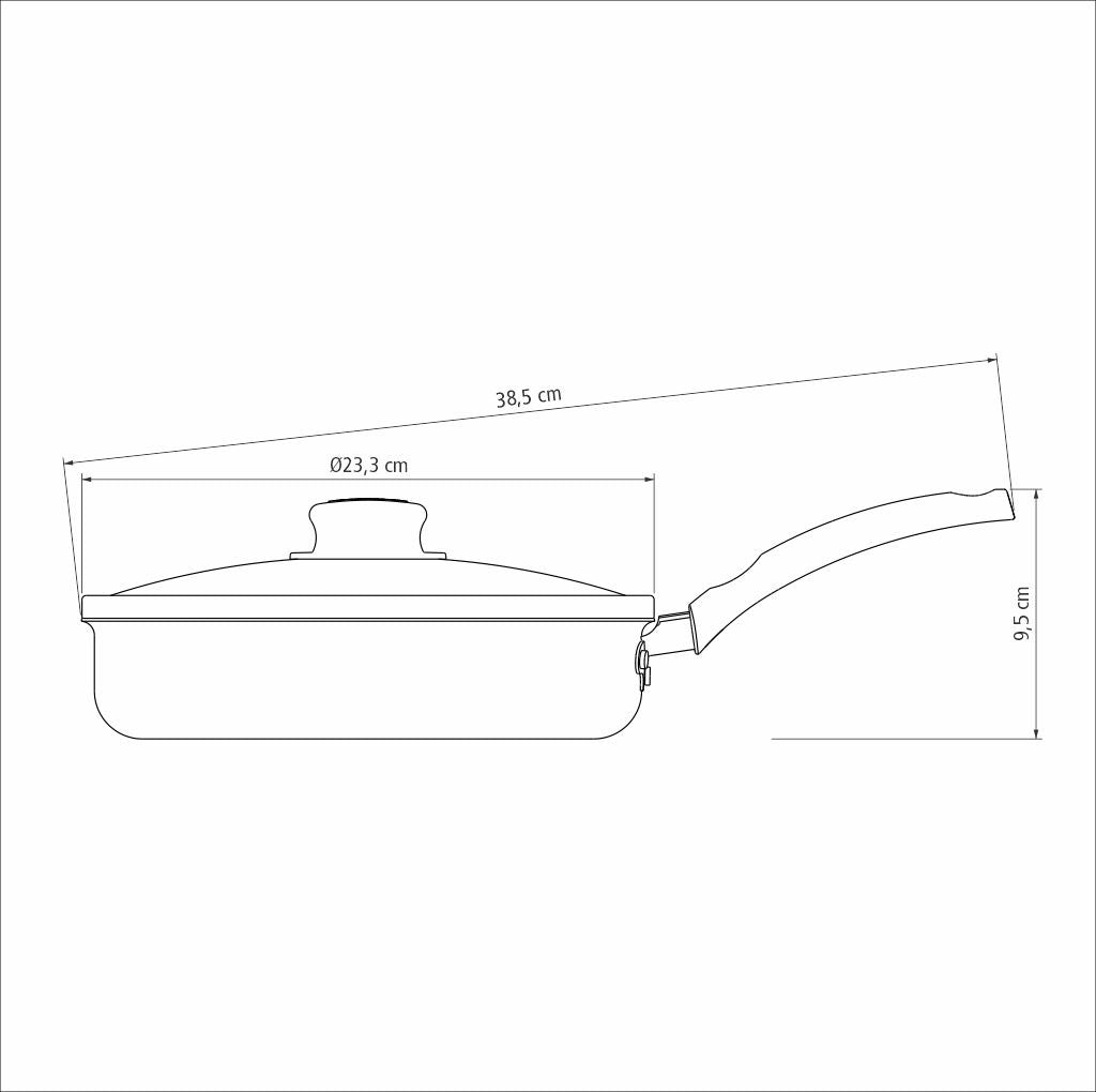 Frigideira Antiaderente Com Tampa Tramontina