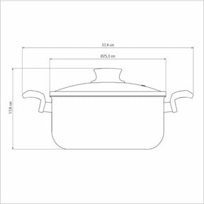 Caçarola Em Alumínio Paris Antiaderente Starflon Max 24cm Chumbo Tramontina