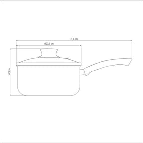 Panela Tramontina Alumínio Antiaderente Paris 22cm Chumbo