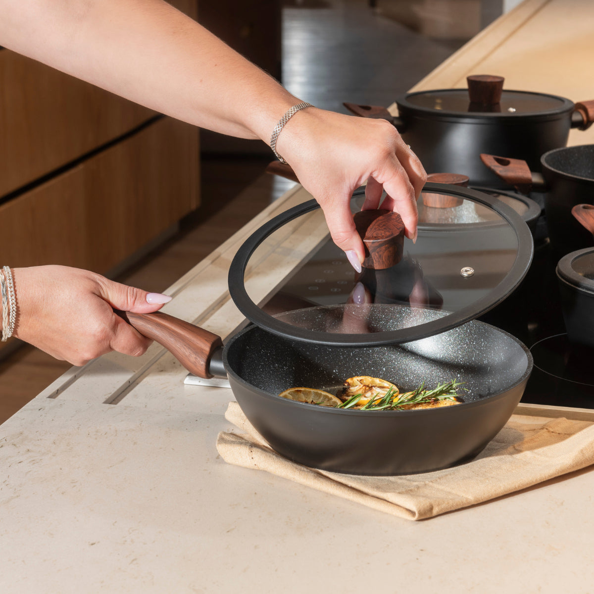 Jogo Panelas Brinox Ceramic Life 6 Peças Sirius Inducao