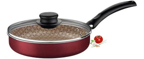 Frigideira Reta Tampa De Vidro 22cm 1,7l Alumínio Tramontina Cor Vermelho