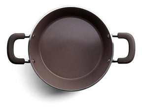 Jogo Panelas Antiaderentes Indução Rev Cerâmico 5 Pcs Brinox Cor Carbono