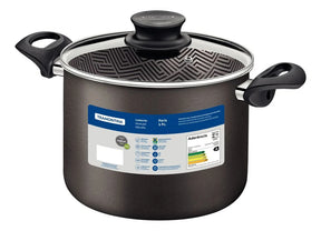 Caldeirão Paris Em Alumínio Antiaderente Starflon Max 22cm Chumbo Tramontina