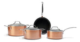 Jogo De Panelas Com Fundo De Indução 4 Peças Copper Brinox Cor Cobre