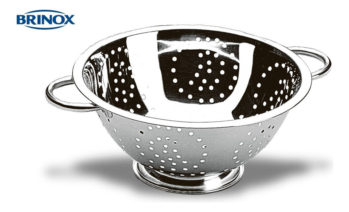Escorredor De Macarrão Massa Inox Brinox Com Alça Cozinha