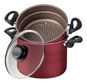 Coze Vapore Tramontina Paris Antiaderente 5,7 Litros 22cm Cor Vermelho
