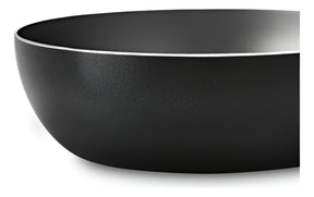 Frigideira Panela Antiaderente Wok Brinox 28cm Ebony Ñ Gruda Cor Preta