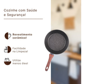 Jogo De Panelas Ceramic Life Sirius 4 Peças Indução Brinox