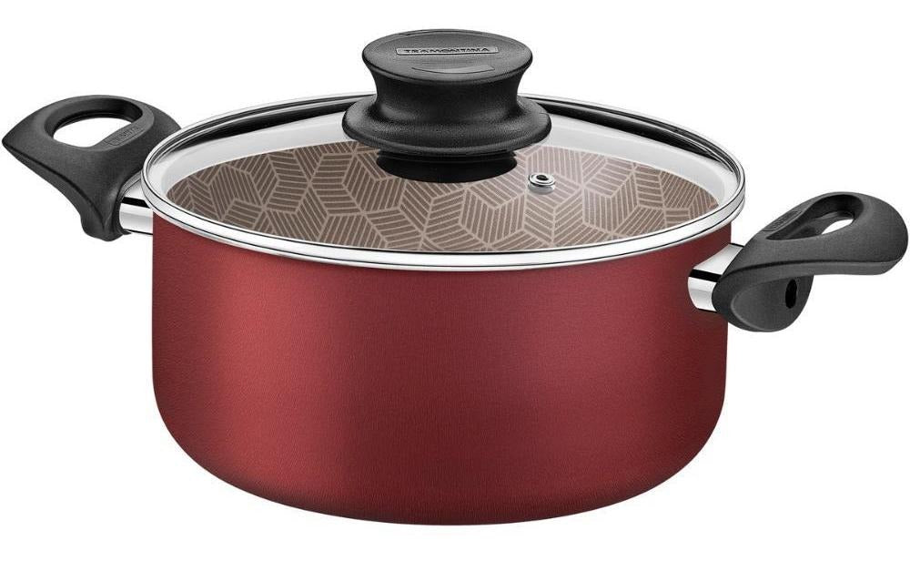 Caçarola Tramontina Antiaderente Paris 24cm Vermelho