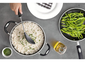 Jogo de Utensílios Tramontina Utilità com Lâminas em Aço Inox e Cabos em Polipropileno Preto 10 Peças