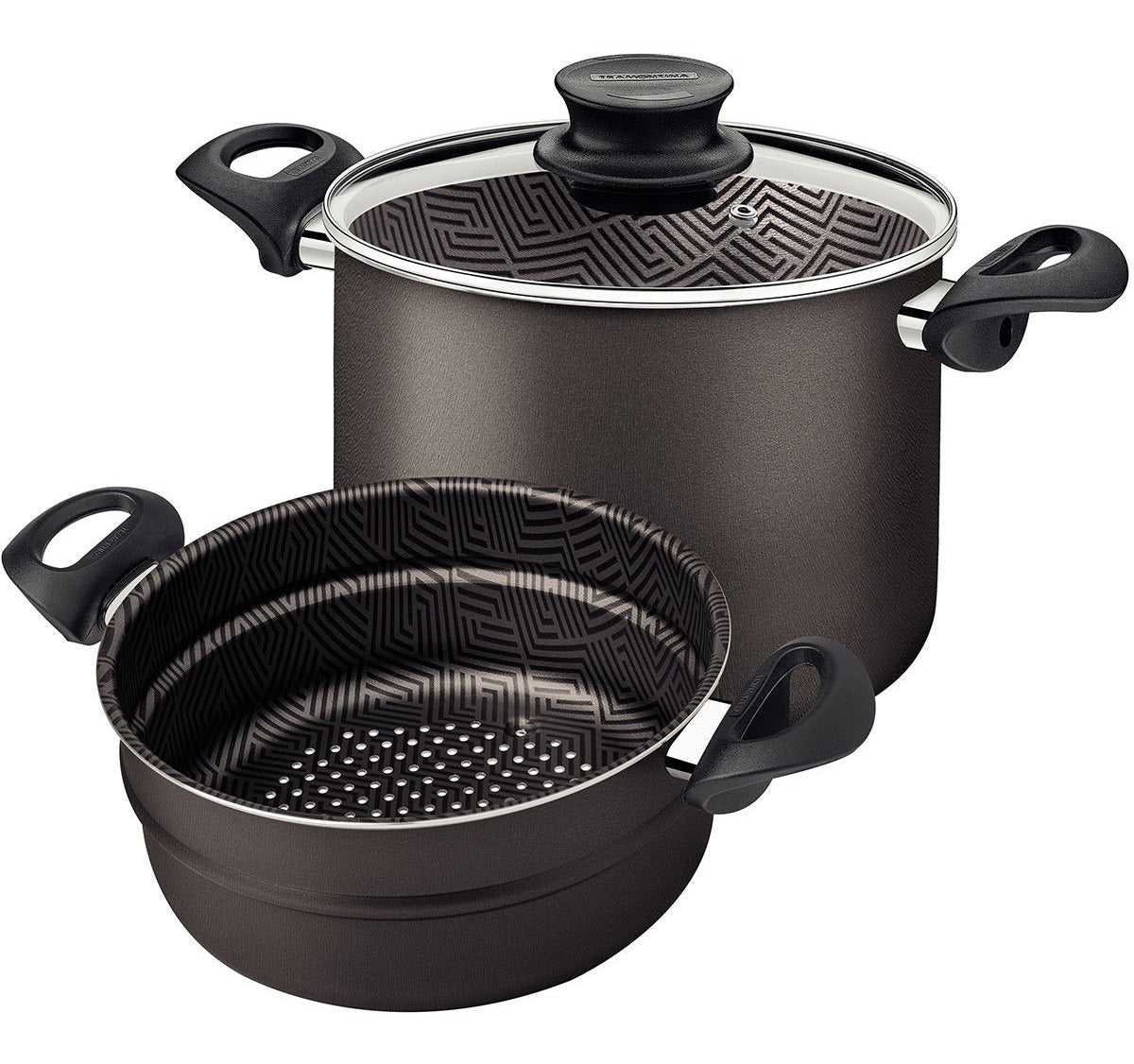 Coze Vapore Tramontina Paris Antiaderente 5,7 Litros 22cm Cor Grafite