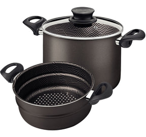 Coze Vapore Tramontina Paris Antiaderente 5,7 Litros 22cm Cor Grafite