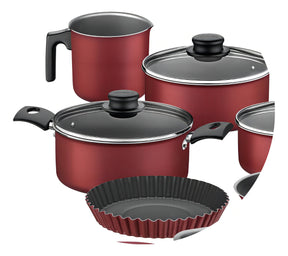 Jogo De Panelas Tramontina Antiderente 12 Pçs C/ Utensílios