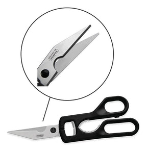 Tesoura de cozinha multiuso Tramontina 25920/109 com corte reto, cor preta
