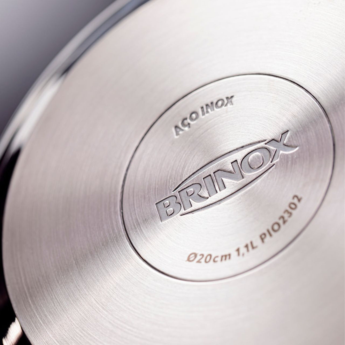 Jogo De Panelas Inox Fundo Triplo Jasmin 4 Peças Com Indução Brinox