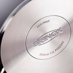 Jogo De Panelas Inox Fundo Triplo Jasmin 4 Peças Com Indução Brinox