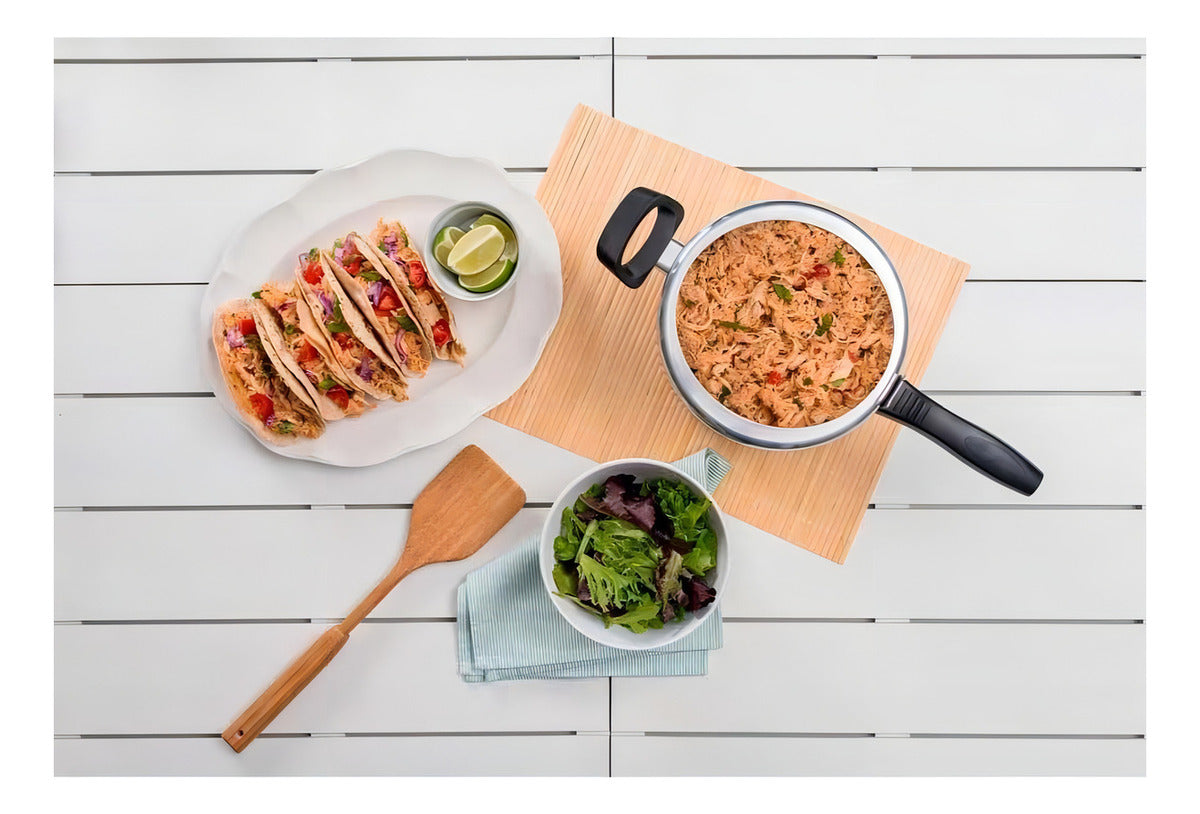 Panela De Pressão Polida 4,5 L Vapt Alumínio Brinox