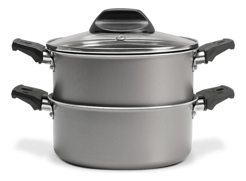 Cozi Vapore Alumínio Antiaderente Prata Brinox 7100/150
