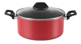 Caçarola Tampa Garlic Ø 24x11cm 4,3l Brinox 24x11cm 4,3l Cor Vermelho