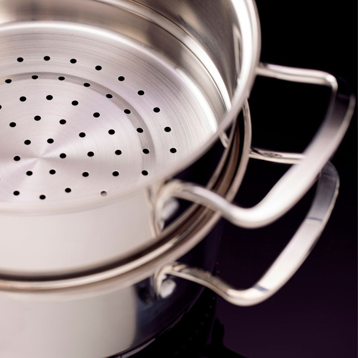 Jogo De Panelas Inox Fundo Triplo Jasmin 4 Peças Com Indução Brinox