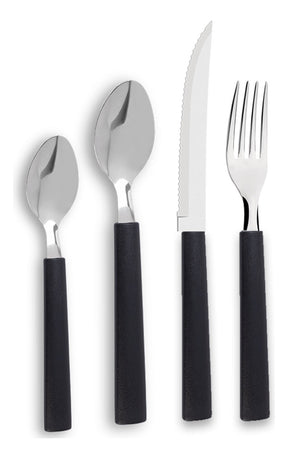 Faqueiro Inox 24 Peças Preto Brinox Riviera