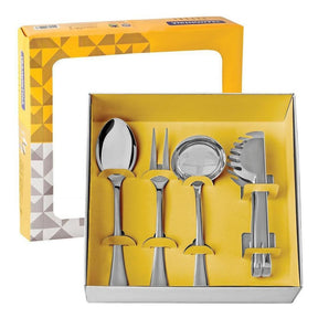 Jogo De Utensílios Tramontina Havana 4 Peças Cor Inox