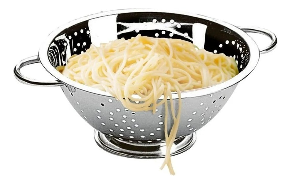 Escorredor De Macarrão Massa Inox Brinox Com Alça Cozinha