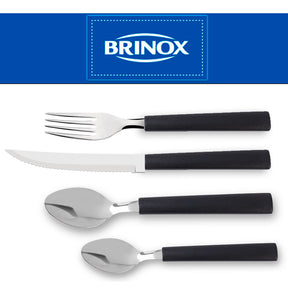 Faqueiro Inox 24 Peças Preto Brinox Riviera