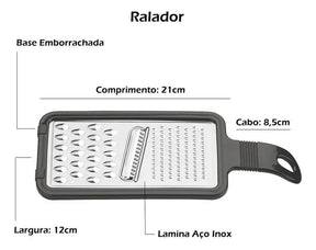 Tramontina Easy jogo de utensílios em aço Inox 5 peças cor preto