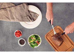 Jogo de Utensílios Tramontina Utilità com Lâminas em Aço Inox e Cabos em Polipropileno Preto 10 Peças