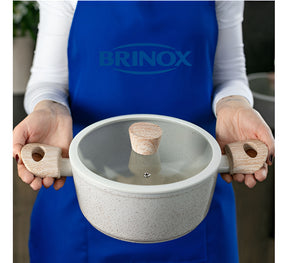 Jogo De Panelas Antiaderente 6pç Sirius Vanilla Brinox