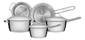 Jogo de Panelas Tramontina Allegra em Aço Inox com Fundo Triplo 5 Peças